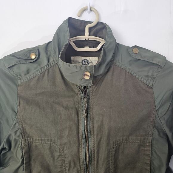 Lucky Brand Clothing Military Style Jacket Army Green Womens Large 06-KH1 - Picture 2 of 10